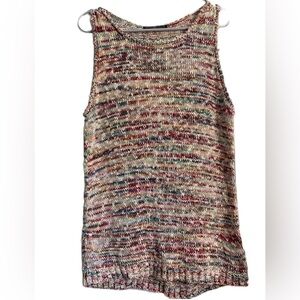 Peruvian Connection Knit Sleeveless Pullover Women’s Swearer Round Size: Large
